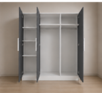 Large Capacity 3 Door Wardrobe - Stylish and Functional Storage Furniture - Image 3