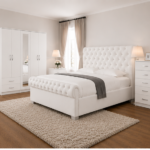 Luxury 5 Door Wardrobe with Bedside Tables & Chest of Drawers