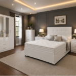 Elegant Double Room & 3-Door Wardrobe-Modern Bedroom Set with Drawer Storage