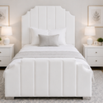 Arizona Single Bed with Premium Finish - White Arizona Single Bed
