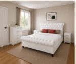 Classic Wooden Sleigh Bedroom Suite -  Elegant Home Sleigh Furniture Set  - Luxury Sleigh Bed Room Package - Image 2