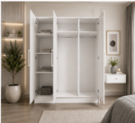 Luxury 3 Door Storage Wardrobe - 3 Door Wardrobe - Image 2