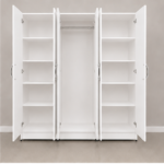 Luxury 6 Door Mirrored Wardrobe - Mirror 6 Door Wardrobe - 6 Door Wardrobe With Mirror - Image 3
