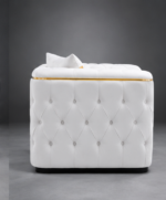 Luxury White Chesterfield Sofa - Modern Elegance Madrid Sofa - Chesterfield Single Seater Sofa - Image 4