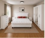 Classic Wooden Sleigh Bedroom Suite -  Elegant Home Sleigh Furniture Set  - Luxury Sleigh Bed Room Package - Image 5