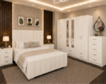 Luxury Haven Bedroom Furniture - 6 Door Wardrobe, Chest of Drawers & Bedside Tables