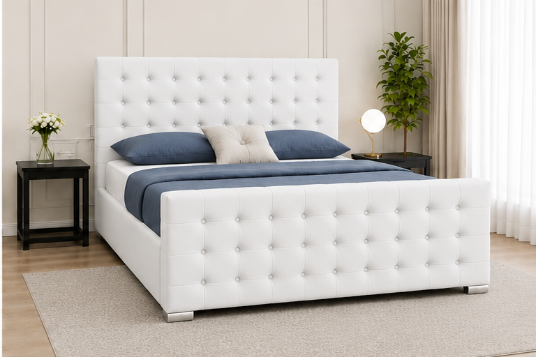 white_top_right Florida Premium King Size Bed - Image 1