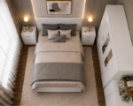 Modern Storage Bedroom Furniture Set – white Wardrobe, Chest & side tables - Image 4