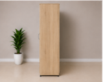Multi-Storage oak 4 door Wardrobe with 4 Drawers and 2 Mirrors - Spacious Wooden 4 Door Wardrobe - Image 4