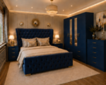 King Size Premium Bedroom Set – with Four Door Wardrobe With Four Drawer - Chest of Five Drawers With Two Bed Side Table - Image 4