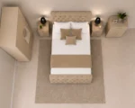 Modern Bedroom Essentials - king Bed - 2 Door Mirror Wardrobe - Five Drawer Chest - Two Bedside Tables - Image 4