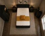 King Size Bed Furniture Set - Six Door Wardrobe With Four Drawer - Chest of Five Drawers With Two Bed Side Table - Image 4