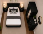Elegant Bedroom Furniture Collection - King Bed - Two Door Mirror Wardrobe - Chest of Five Drawers - Two Bedside Tables - Image 4