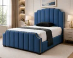Designer Sky Blue Arizona Double Bed 160x200 cm -Premium Frame - Image 2