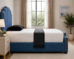 Designer Sky Blue Arizona Double Bed 160x200 cm -Premium Frame - Image 3
