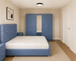 Premium King Size Bed Bedroom Set - Five Door Wardrobe With One Mirror And Four Bottom Drawers - Chest of Five Drawers With Two Bed Side Tables - Image 3