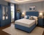 Spacious Luxury King Bed Set with Three Door Wardrobe With Four Drawer - Chest of Five Drawers With Two Bed Side Table - Image 5