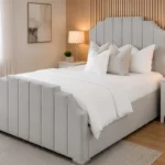 Arizona King Size Platform Bed Frame with Padded Headboard- king Bed(180*200cm)
