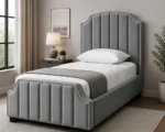Arizona Heritage Grey Single Bed – Timeless Luxury Design – Single Bed with Mattress - Image 4