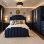 Designer Bedroom King Set with 4 Door Wardrobe With Four Drawer - Chest of Five Drawers With Two Bed Side Table