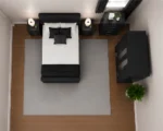 Premium King Size Bed Bedroom Set - Four Door Wardrobe With Four Drawer - Chest of Five Drawers With Two Bed Side Table - Image 3
