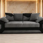 Dino 3 Seater Sofa – Modern Grey Fabric Sofa Luxury Comfortable Living Room Couch