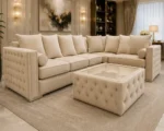 Elegant 5 Seater Beige Corner Sofa - Premium Living Room Sofa - Image 2