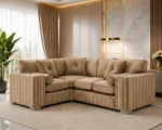 Luxury Oak 4 Seater Sofa – Elegant Deep Seating Lounge Furniture - Image 4