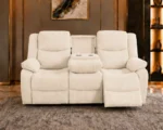 Luxury Cream Recliner 3 Seater Sofa - Comfortable Modern Lounge Furniture
