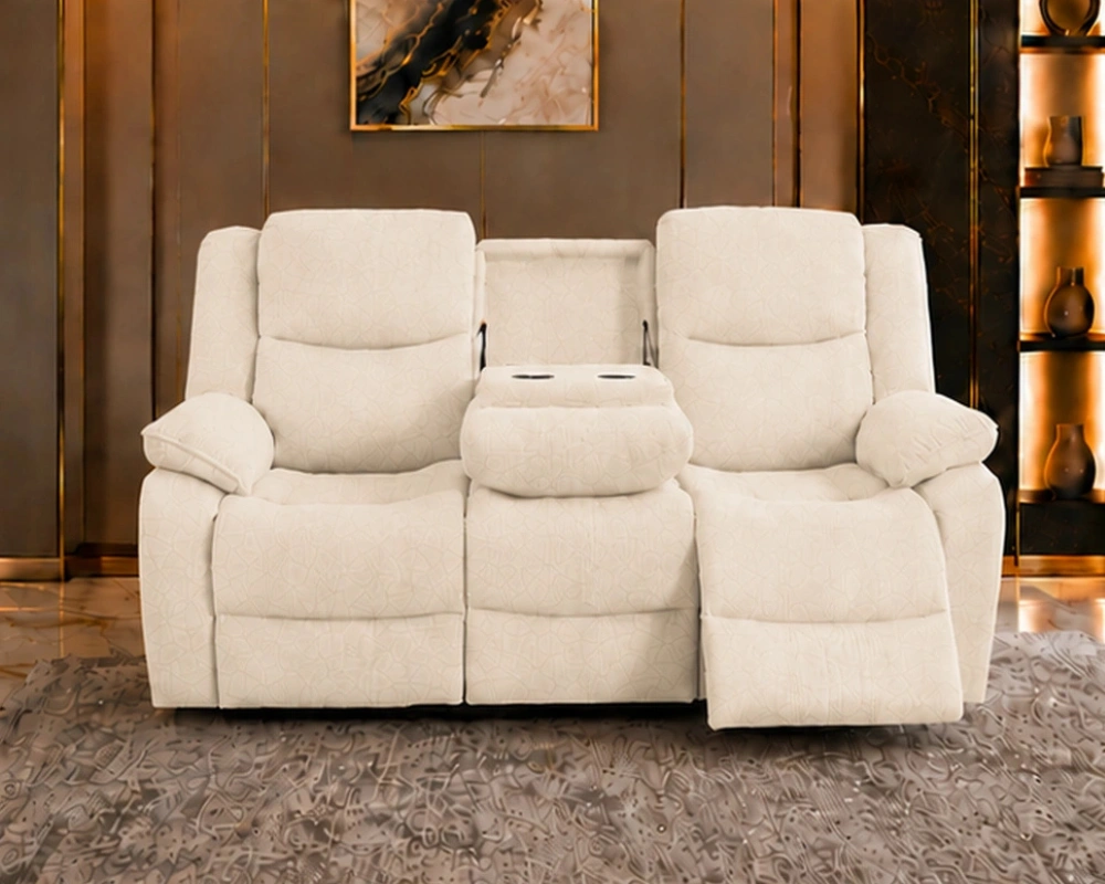 10 A Luxurious Way to Unwind – Roma 3 Seater Recliner Luxury Cream Recliner 3 Seater Sofa - Comfortable Modern Lounge Furniture - Image 1