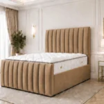 Rustic Wooden Super King Bed – Stylish 6ft Frame with Comfortable Mattress