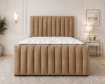 Rustic Wooden Super King Bed – Stylish 6ft Frame with Comfortable Mattress - Image 2