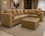 Luxury 5 Seater Oak Sofa – Stylish Modern Living Room Suite with Spacious Family Seating