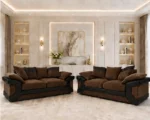 Walnut Dino 3+2 Seater Sofa Set – Elegant Living Room Suite with Premium Finish