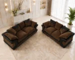 Walnut Dino 3+2 Seater Sofa Set – Elegant Living Room Suite with Premium Finish - Image 3