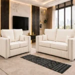 Off White 3+2 Seater Sofa Suite – Luxury Modern Living Room Furniture