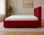 Scarlet Red Oxford Bed – Sophisticated 4ft 6in Double Design with Plush Upholstery - Image 3