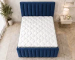 Ocean Blue Super King Bed with Mattress – Premium 6ft Upholstered Frame - Image 3