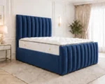 Ocean Blue Super King Bed with Mattress – Premium 6ft Upholstered Frame - Image 5