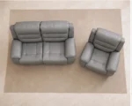 Roma Recliner Sofa Set 2+1 Grey Color - Stylish Comfort for Every Home - Image 3