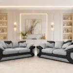 Dino 3+2 Seater Sofa Set Light Grey - Modern Living Room Sofa Suite
