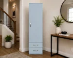 Modern 1 Door Wardrobe Cabinet with 2 Bottom Drawers