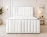 Pearl White 6ft Bed – Luxury Super King Upholstered Bedroom Frame - Image 2