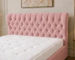 Antique Rose Oxford Super King Bed – Stylish 6ft Padded Headboard with Mattress - Image 2