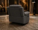 Dark Grey Roma One Seater Sofa – Modern Comfort & Elegant Design - Image 4