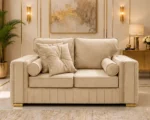 Elegant 2 Seater Beige Sofa – Luxury Modern Lounge Furniture