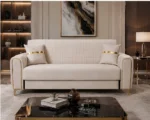 Sofa Bed with Storage – Modern 3 Seater Convertible Sofa Latest Design - Plush Comfort & Stylish Metal Feet - Image 5