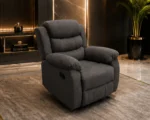 Dark Grey Roma One Seater Sofa – Modern Comfort & Elegant Design - Image 3