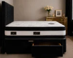 Midnight Black 3ft Divan Bed – Mattress & Drawer Storage – 90×190cm - Image 3