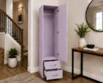 1 Door Wardrobe Organizer with 2 Bottom Drawers - Image 4